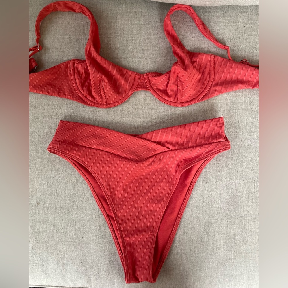 Abercrombie & Fitch Red Bikini Set